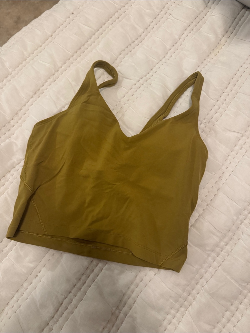 lululemon athletica Olive Green Tank Top